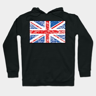 Distressed Effect Union Jack/Flag Hoodie